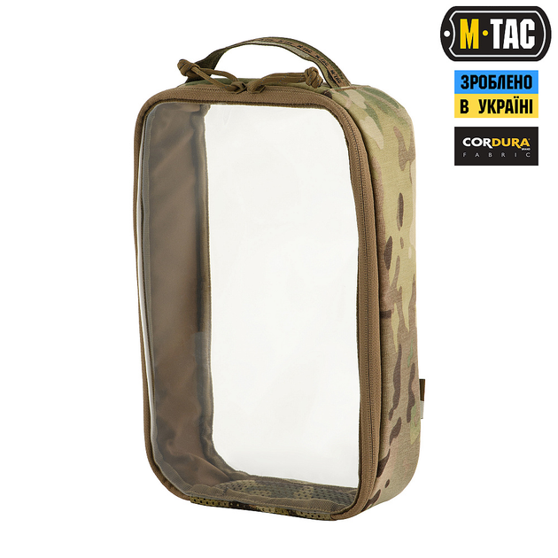 Органайзер M-Tac утилітарний прозорий Elite Large (30х19 см) Multicam - зображення 1