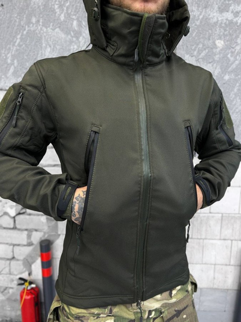 Тактична куртка софтшел kord second generation oliva L - зображення 2