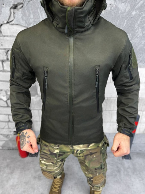 Тактическая куртка софтшел kord second generation oliva S - изображение 1
