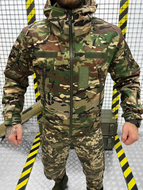Тактична куртка softshell софтшел armageddon мультикам 0 M - зображення 1