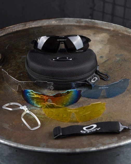 Набір окуляри балістичні захисні в чохлі Oakley зі змінним склом - зображення 2
