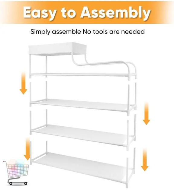 Напольный стеллаж полка для обуви CLOTHES RACK, органайзер в прихожую ...
