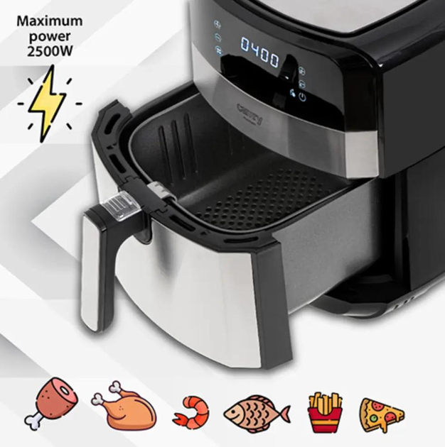 Аерофритюрниця 1700 Вт 9програм 5л Camry CR 6311 Air fryer - зображення 6