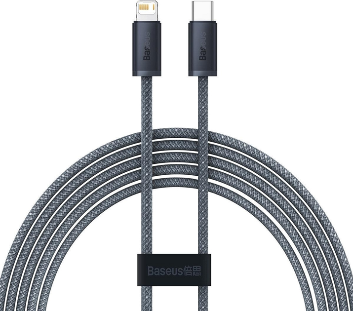 Kabel Baseus Dynamic USB Type-A - Lightning 2 m Grey (CALD000516) - obraz 1