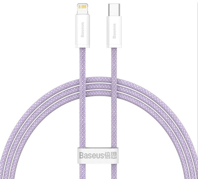 Kabel Baseus Dynamic 2 USB Type-C - Lightning 1 m Purple (CALD040205) - obraz 1