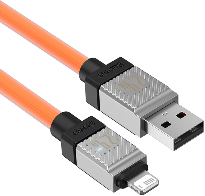 Kabel Baseus CoolPlay USB Type-A - Lightning 1 m Orange (CAKW000407) - obraz 1