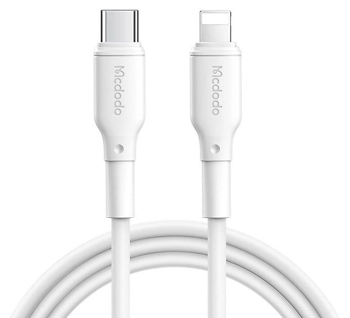 Kabel Mcdodo USB Type-C - Apple Lightning 1.2 m White (CA-7290) - obraz 1