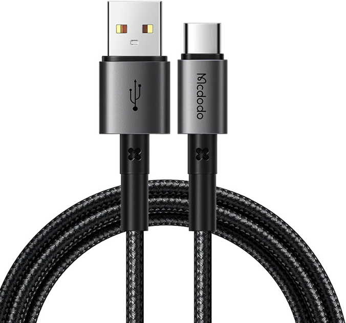 Kabel Mcdodo USB Type-A - USB Type-C 1.8 m Black (CA-3591) - obraz 1