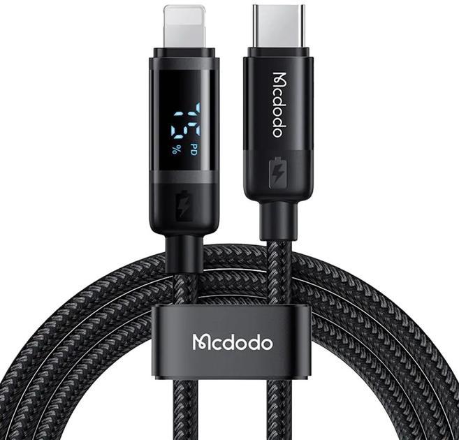 Kabel Mcdodo USB Type-C - Lightning 1.2 m Black (CA-5210) - obraz 1