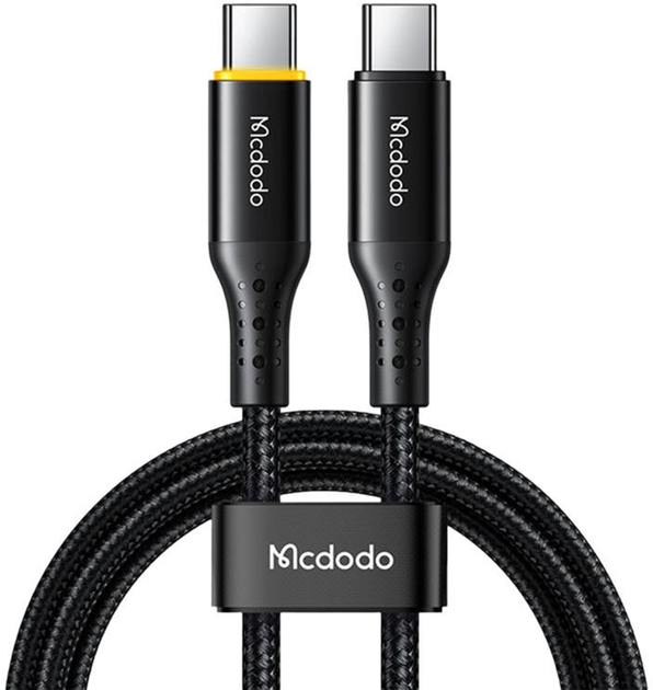 Kabel Mcdodo USB Type-C - USB Type-C 1.2 m Black (CA-3460) - obraz 1