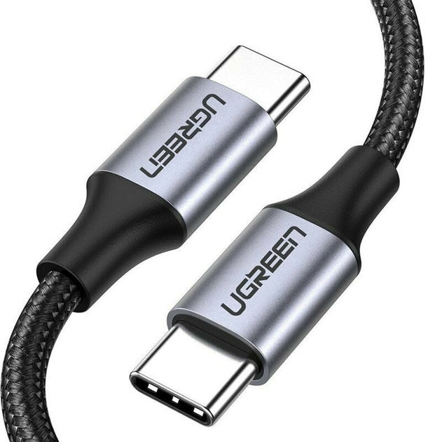 Kabel Ugreen USB Type-C - USB Type-C 1 m Black (6957303803774) - obraz 1