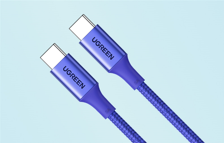 Kabel Ugreen USB Type-C - USB Type-C 1 m Blue (6941876213092) - obraz 2