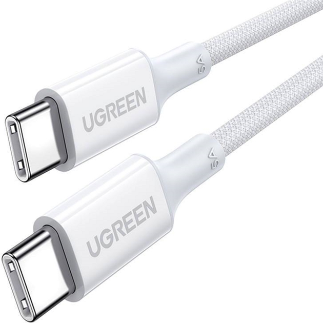 Kabel Ugreen USB Type-C - USB Type-C 2 m White (6941876212699) - obraz 1