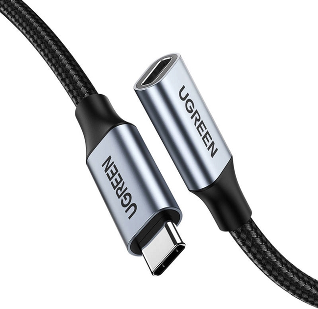 Kabel Ugreen USB Type-C - USB Type-C 0.5 m Black (6957303806515) - obraz 1