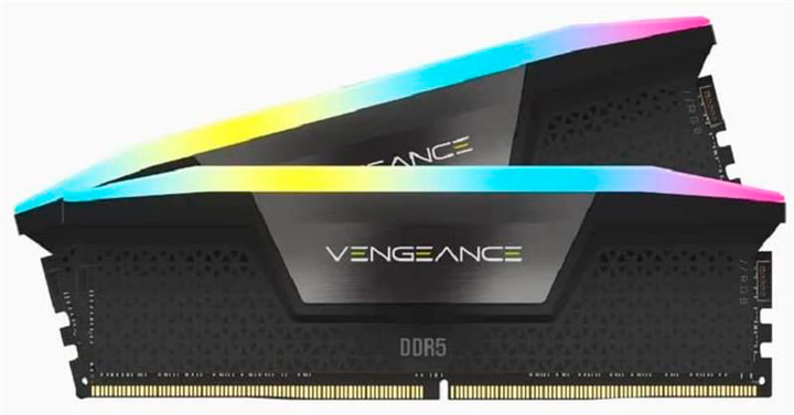 Pamięć Corsair DDR5-6000 32768MB PC5-48000 (Kit of 2x16384MB) Vengeance RGB Black (CMH32GX5M2D6000C36) - obraz 2
