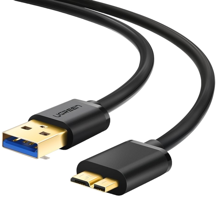 Kabel Ugreen USB Type-A - micro USB 2 m Black (6957303818433) - obraz 1