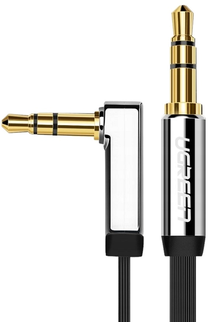 Kabel Ugreen mini-jack 3.5 mm - mini-jack 3.5 mm 3 m Black (6957303817283) - obraz 1