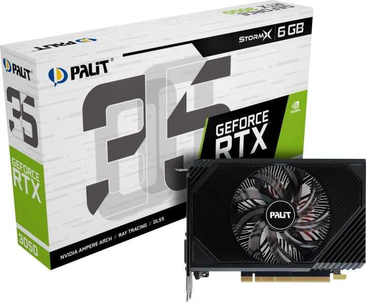 Karta graficzna Palit PCI-Ex GeForce RTX 3050 StormX 6GB GDDR6 (96bit) (1470/14000) (1 x DisplayPort, 1 x HDMI, 1 x DVI) (NE63050018JE-1070F) - obraz 7