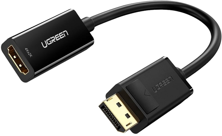 Адаптер Ugreen DisplayPort - HDMI Black (6957303843633) - зображення 1