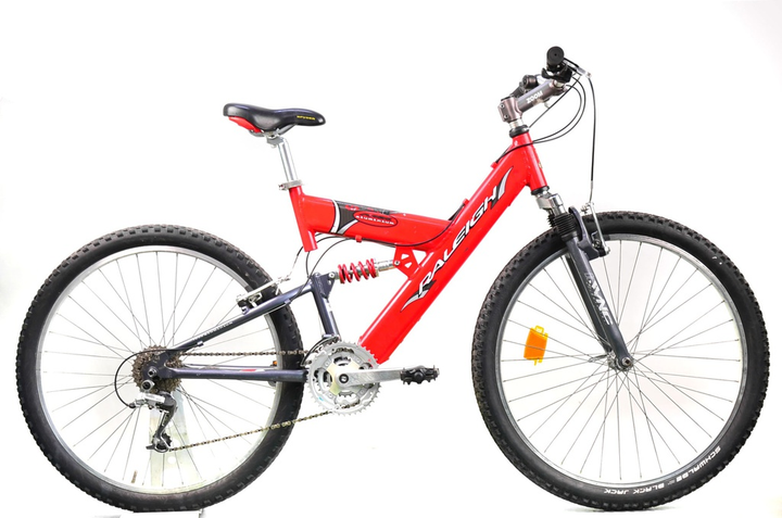 Двухподвесной велосипед Raleigh 24 FR 26" M красно-серый Б/У – фото ...