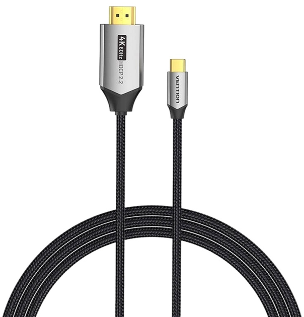 Kabel Vention USB Type-C - HDMI 2 m Black (6922794765160) - obraz 1