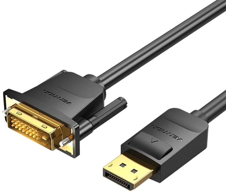 Кабель Vention DisplayPort - DVI 2 м Black (6922794745292) - зображення 1