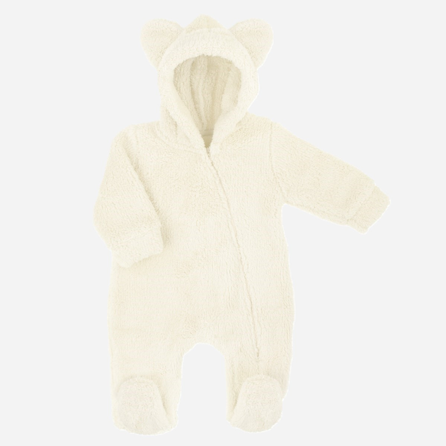 Pajacyk niemowlęcy ciepły polarowy dla dziewczynki Nicol 203271 56 cm Beżowy (5905601026365) - obraz 1