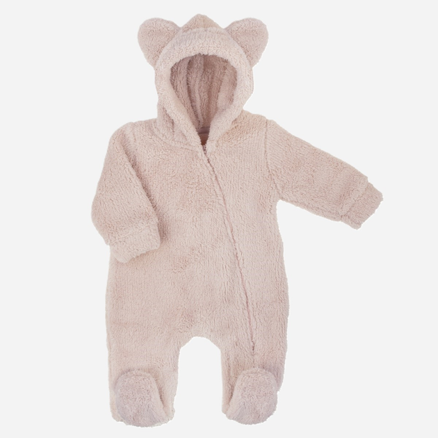 Pajacyk niemowlęcy ciepły polarowy dla dziewczynki Nicol 203272 56 cm Beżowy (5905601026419) - obraz 1