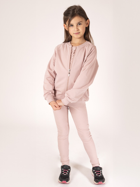 Dziecięca bluza dresowa dla dziewczynki Nicol 203275 92 cm Beżowa (5905601026693) - obraz 3