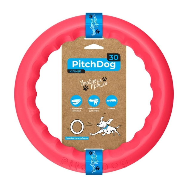 Іграшки Collar PitchDog Кільце для апортування, рожевий d: 20 см (z62377) - Фото 3 Іграшки Collar PitchDog Кільце для апортування, рожевий d: 20 см (z62377) - зображення 3