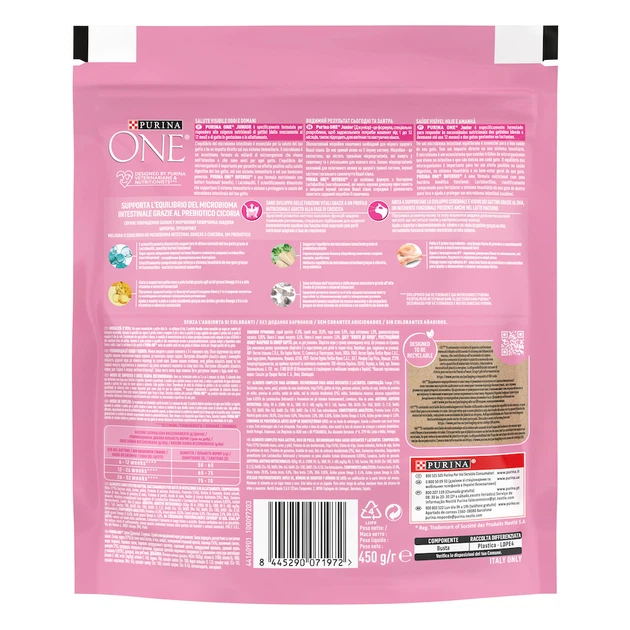 Сухой корм Purina One Junior Сухой корм с курицей для котят 450 г (8445290071972) - Фото 2 Сухой корм Purina One Junior Сухой корм с курицей для котят 450 г (8445290071972) - изображение 2