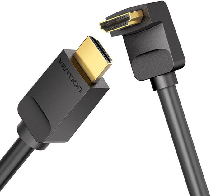 Кабель кутовий Vention HDMI - HDMI 2 м Black (6922794745391) - зображення 1