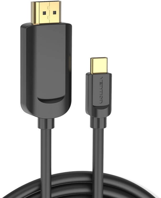 Kabel Vention USB Type-C - HDMI 1.5 m Black (6922794742062) - obraz 1