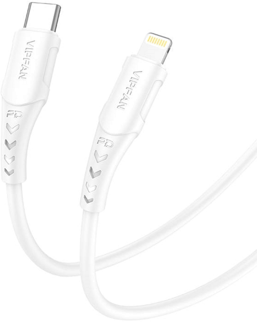 Kabel Vipfan P04 USB Type-C - Lightning 2 m White (6971952432987) - obraz 2