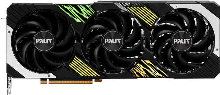 Відеокарта Palit PCI-Ex GeForce RTX 4070 Ti Super GamingPro 16GB GDDR6X (256bit) (2610/21000) (1 x HDMI, 3 x DisplayPort) (NED47TS019T2-1043A) - зображення 1