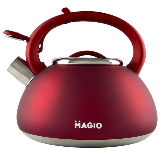 Чайник Magio MG-1193 3 л зі свистком, маленький чайник для газової плити, металевий чайник - зображення 4