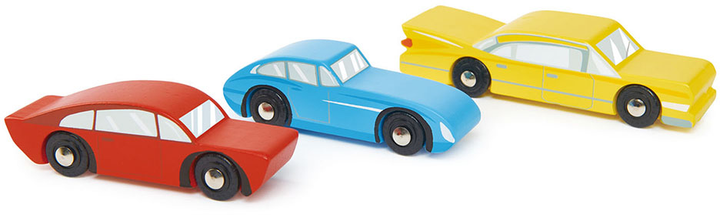 Zestaw samochodów Tender Leaf Toys Leaf Toys Wooden Retro Cars 3 szt (0191856083535) - obraz 2
