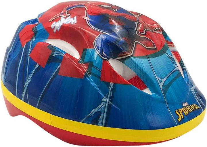 Kask rowerowy Volare Marvel Spiderman 51-55 cm Niebiesko-czerwony (8715347009693) - obraz 1
