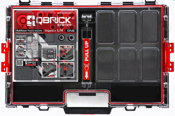 Органайзер для інструментів Qbrick System ONE Organizer L 2.0 MFI 531x379x77мм, з поролоновим покриттям, модульний - Фото 1 Органайзер для інструментів Qbrick System ONE Organizer L 2.0 MFI 531x379x77мм, з поролоновим покриттям, модульний - зображення 1