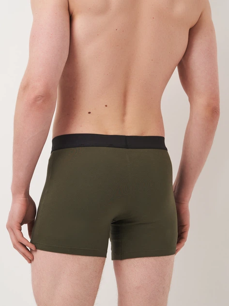 Zestaw majtek męskich typu bokserki bawełnianych 2 szt Levi's Sld Basc Boxer Brief Org Co 701222842-012 M Khaki (8720245437875) - obraz 4