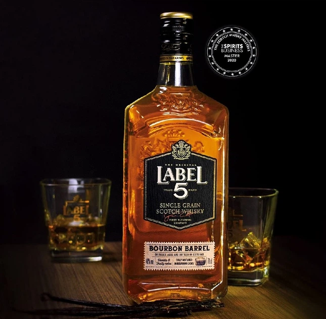 Віскі Label 5 Single Grain Scotch Whisky Bourbon Barrel 0.7 л 40% (3147699119044) - зображення 4