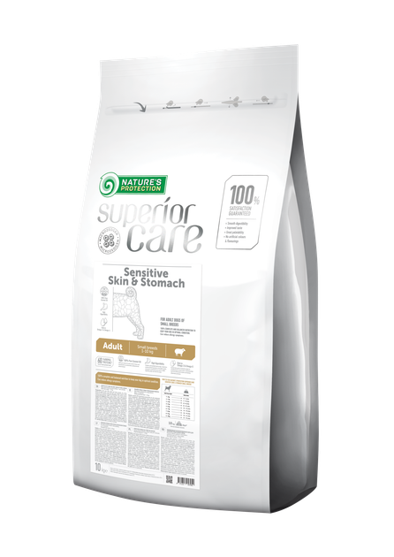 Сухой корм Nature's Protection Superior Care Sensitive Skin&Stomach Adult Small Breeds 10 кг (NPSC45795) - Фото 1 Сухой корм Nature's Protection Superior Care Sensitive Skin&Stomach Adult Small Breeds 10 кг (NPSC45795) - изображение 1
