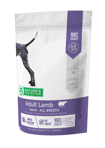 Сухой корм Nature's Protection Adult Lamb All Breeds 500 г (NPS45748) - Фото 1 Сухой корм Nature's Protection Adult Lamb All Breeds 500 г (NPS45748) - изображение 1