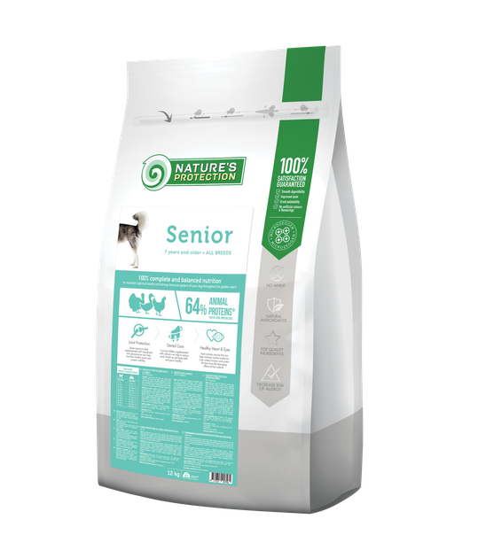 Сухой корм Nature's Protection Senior All Breeds 12 кг (NPS45756) - Фото 1 Сухой корм Nature's Protection Senior All Breeds 12 кг (NPS45756) - изображение 1
