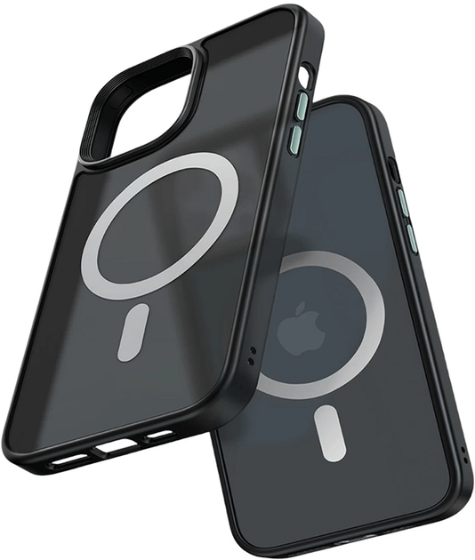 Etui McDodo Crystal do Apple iPhone 14 Pro Max Black (PC-3103) - obraz 2