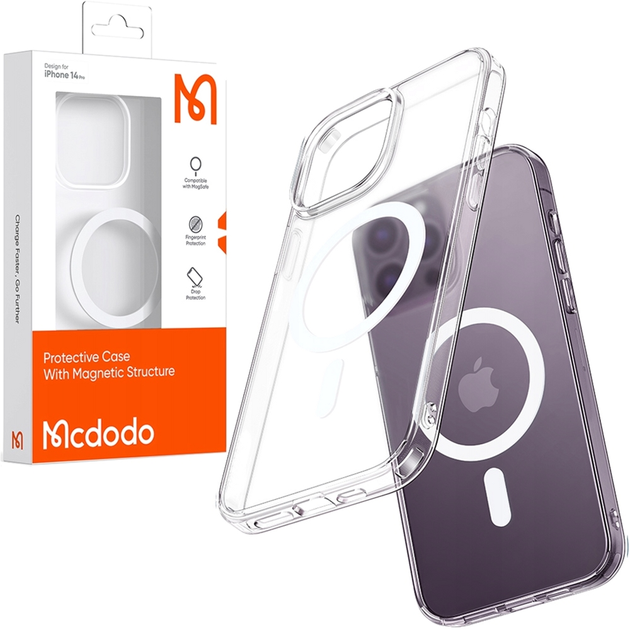 Etui McDodo Crystal do Apple iPhone 14 Pro Max Transparent (PC-3093) - obraz 1