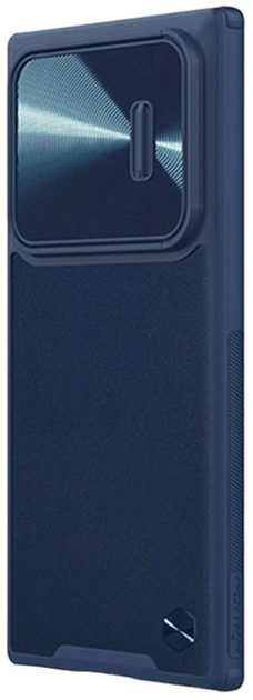 Etui Nillkin CamShield Leather do Samsung Galaxy S22 Ultra Blue (6902048247567) - obraz 1