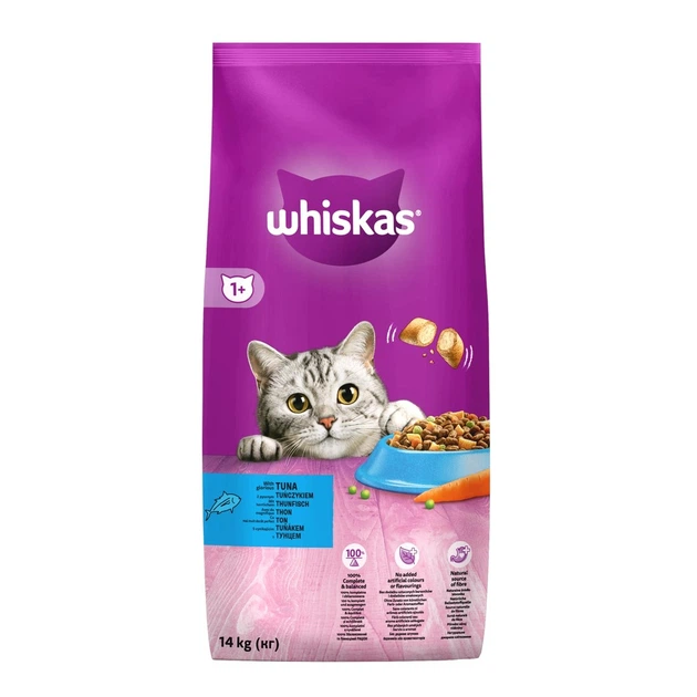 Сухой корм Whiskas с тунцом 14 кг (5900951014390) - Фото 1 Сухой корм Whiskas с тунцом 14 кг (5900951014390) - изображение 1