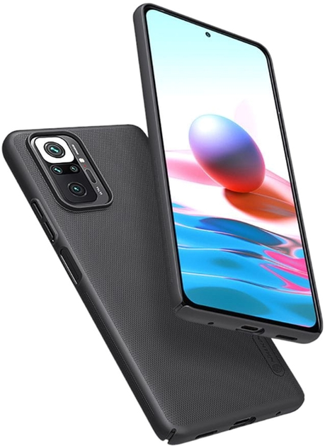 Панель Nillkin Super Frosted Shield для Xiaomi Redmi Note 10 Pro/10 Pro Max Black (6902048216198) - зображення 3