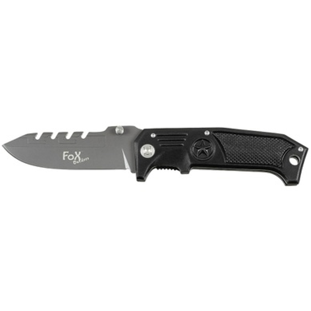Нож складной большой Fox Outdoor 45511 Black - изображение 1